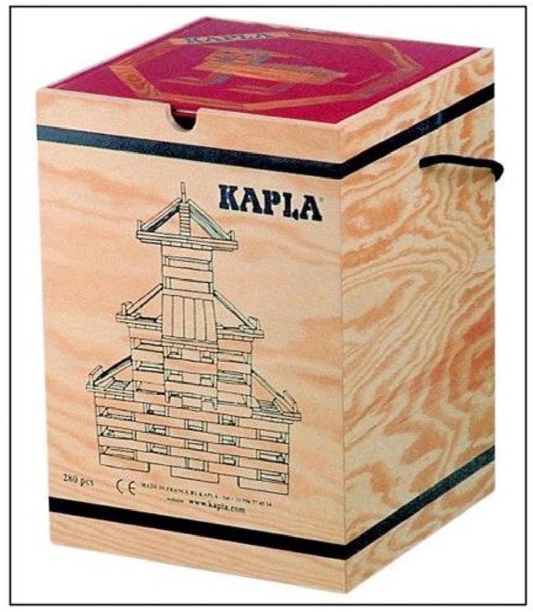KAPLA - KAPLA Blank - Constructiespeelgoed - Voorbeeldboek - 280 Plankjes — afbeelding 7