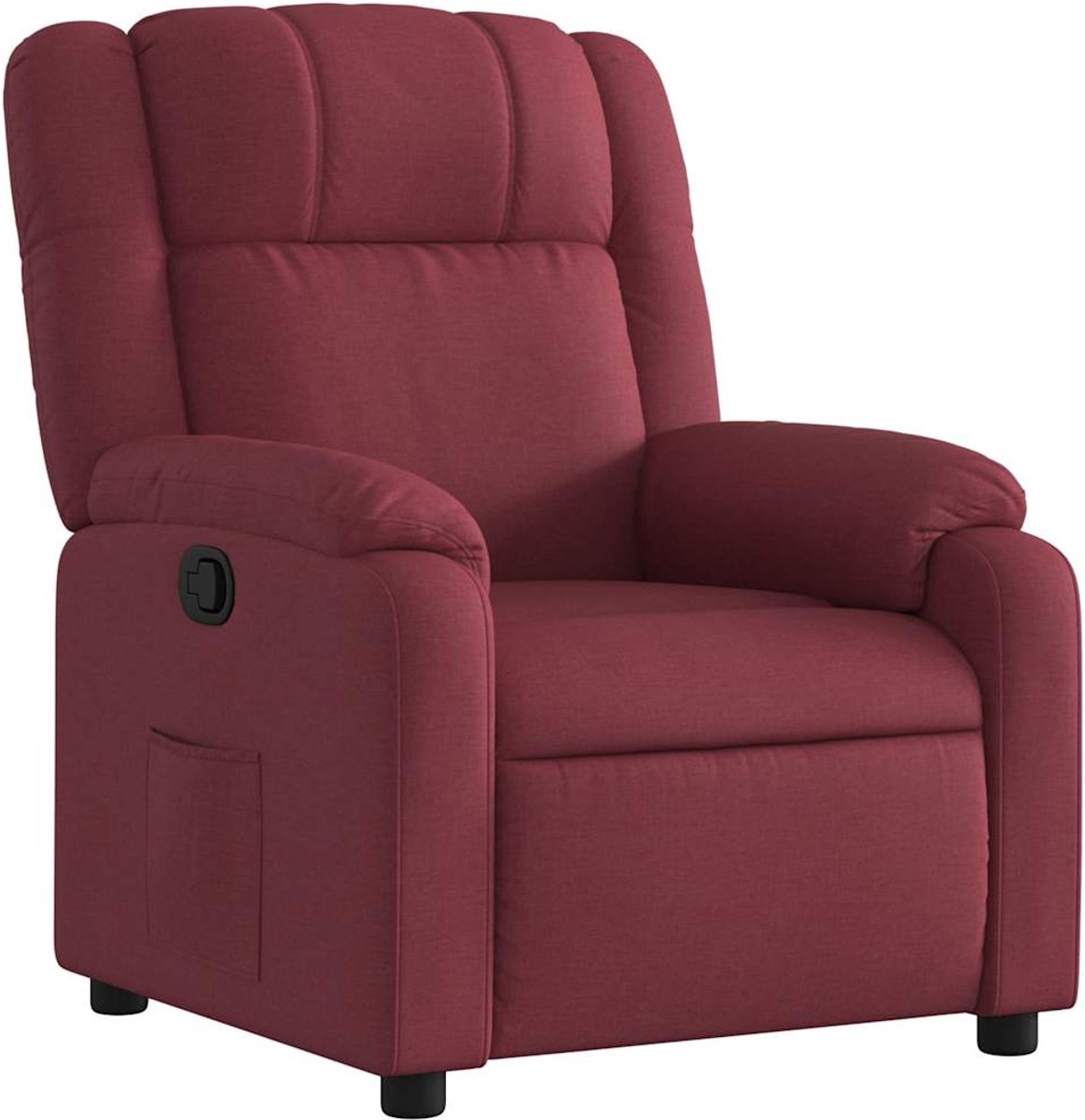 vidaXL Fauteuil - verstelbaar - stof - wijnrood