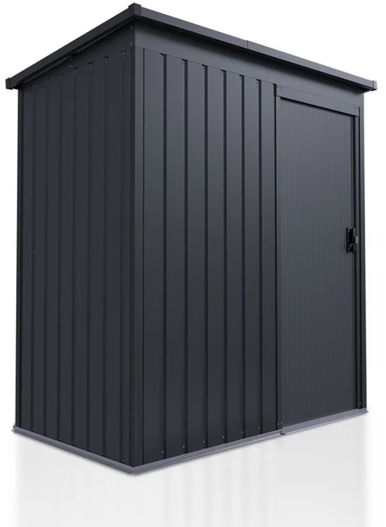 Metalen Gereedschapsschuur / Tuinschuur / Berging - Incl. funderingsframe - Donkergrijs