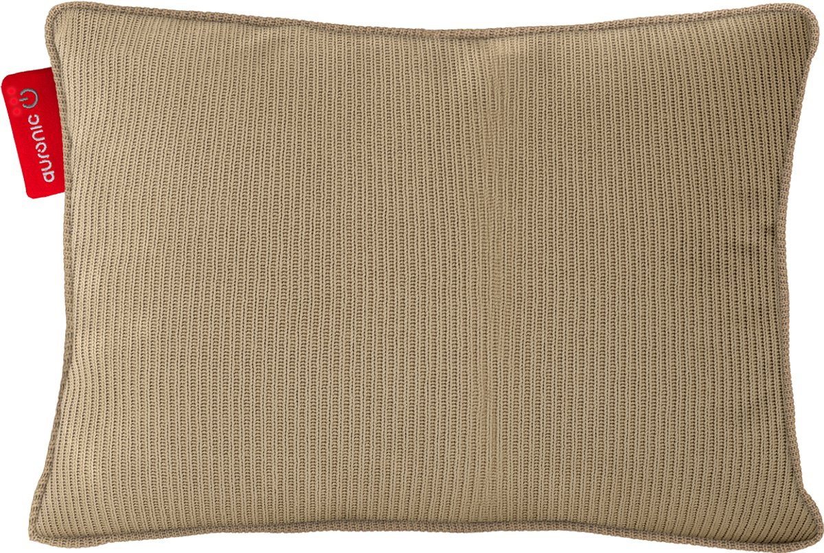 Auronic Warmtekussen - Knitted - 45x60 - Draadloos - Oplaadbaar - Elektrisch kussen - Infrarood - Taupe