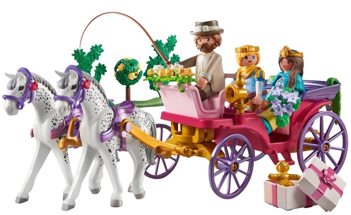PLAYMOBIL Princess Magic Koetsrit met prins en prinses 71846 — afbeelding 3