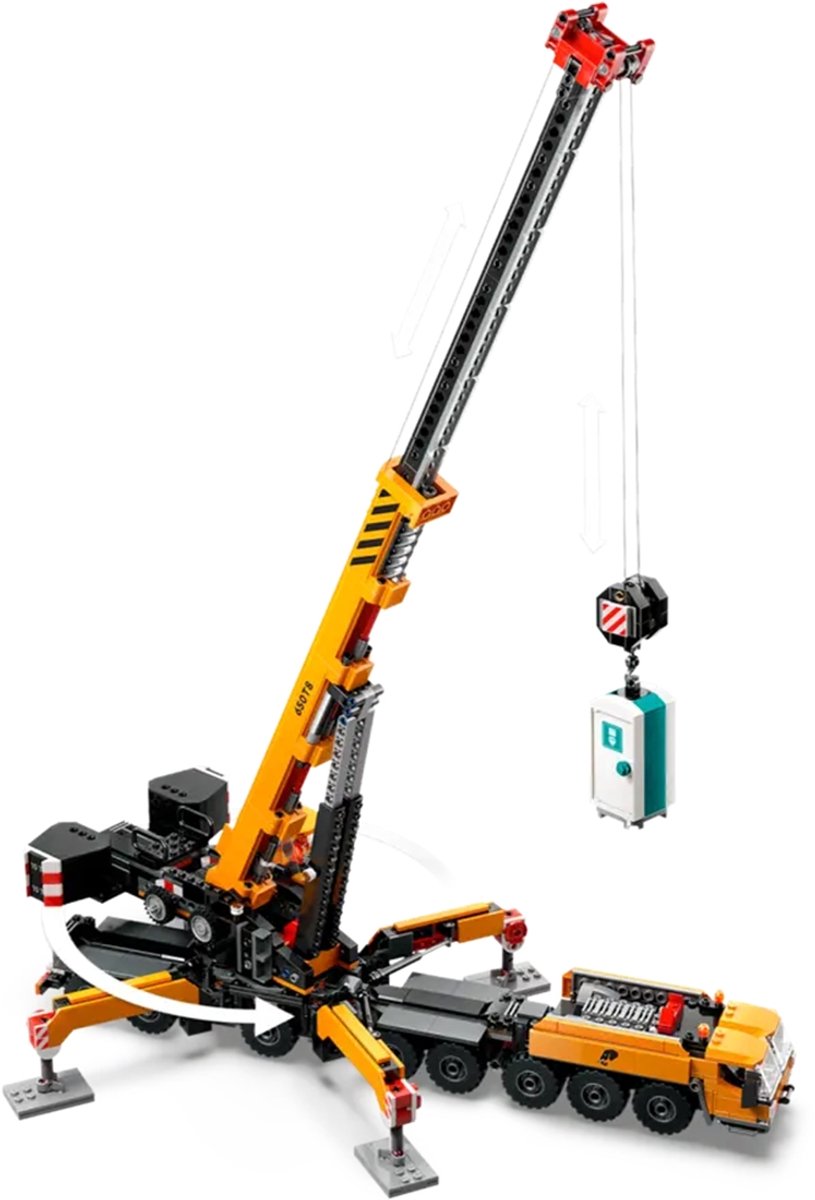 LEGO City Gele mobiele bouwkraan speelgoedset - 60409 — afbeelding 19