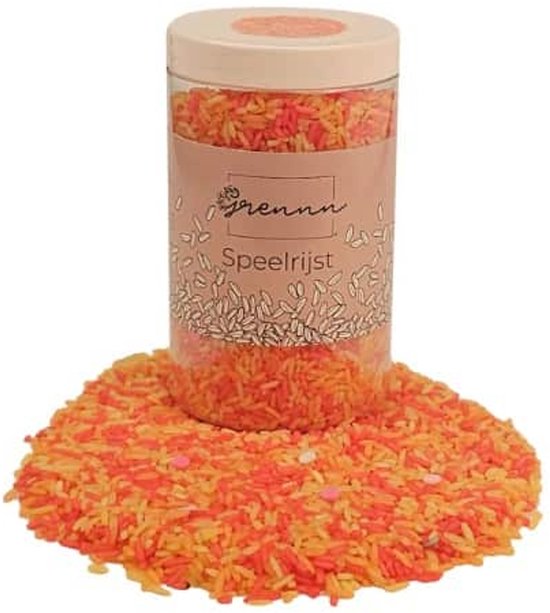 Foto: Grennn speelrijst confetti mix 750 gram