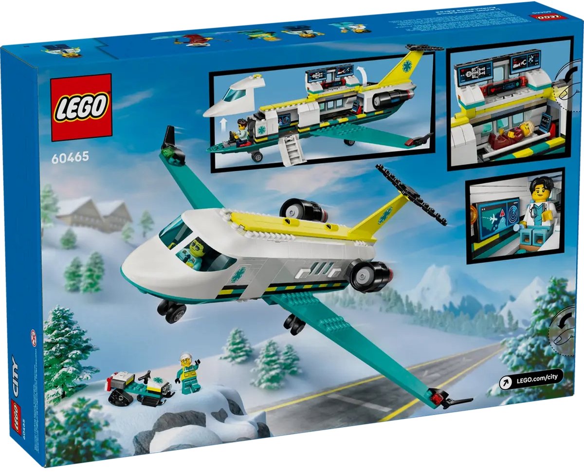 LEGO® City Ambulancevliegtuig, Speelgoedvliegtuig - 60465 — afbeelding 10
