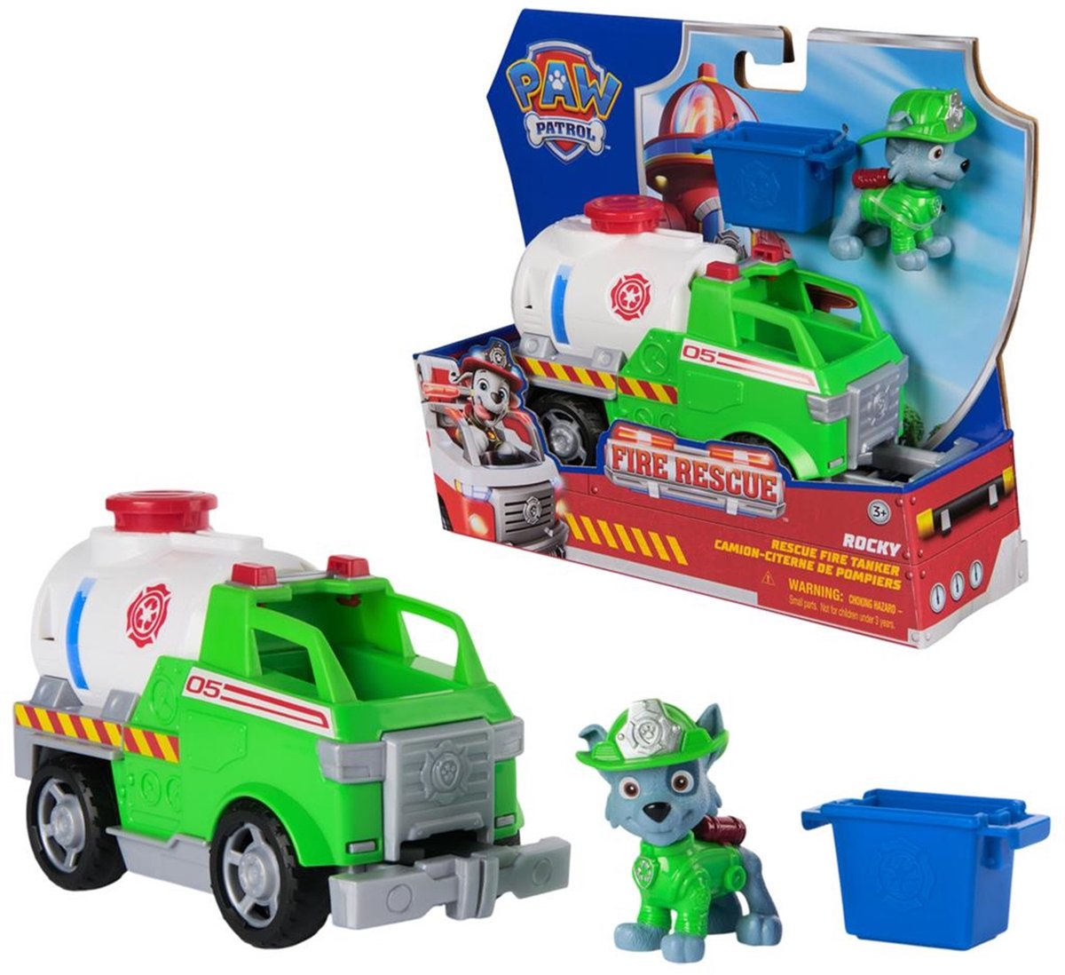 PAW Patrol - Brandweerredding - Rocky's brandweertanker - speelgoedvoertuig met speelfiguur — afbeelding 14