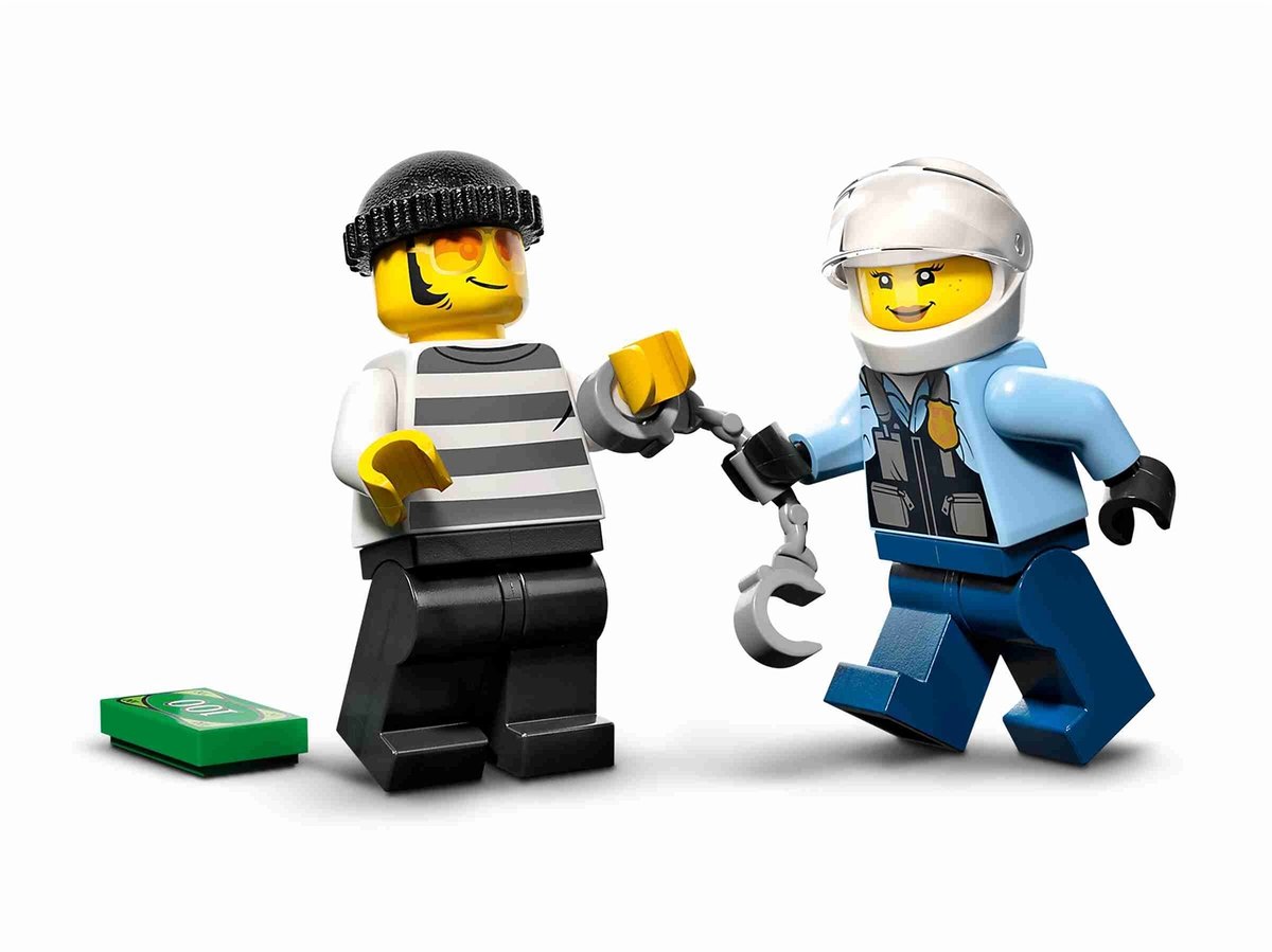 LEGO City Achtervolging auto op politiemotor Set - 60392 — afbeelding 3