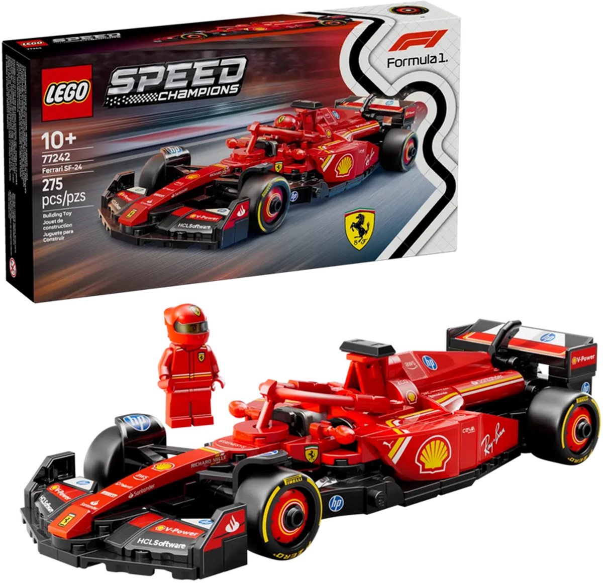 LEGO Speed Champions Ferrari SF-24 F1 Racewagen Set - 77242 — afbeelding 23