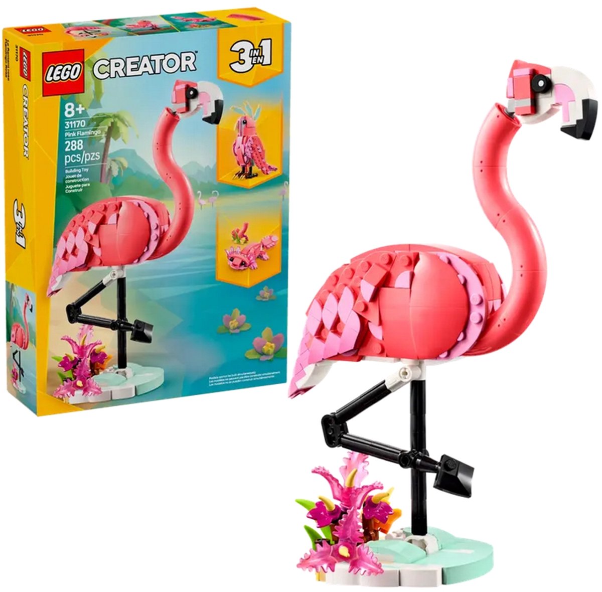 LEGO® Creator 3in1 Wilde dieren: roze flamingo set - 31170 — afbeelding 20