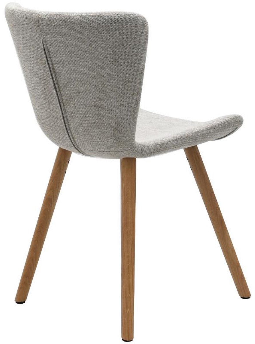 Eetkamerstoel Teslin eiken - Zand - eetkamerstoelen set van 2