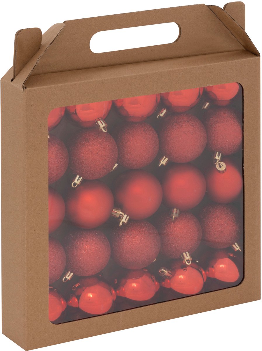 Kerstballen, 25 stuks, Ø 6 cm