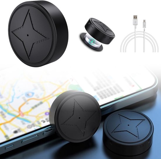 GPS-tracker voor voertuigen, sterke magnetische autotracking, anti-verlies, mini multifunctionele GPS-locator, professionele voertuigbewaking