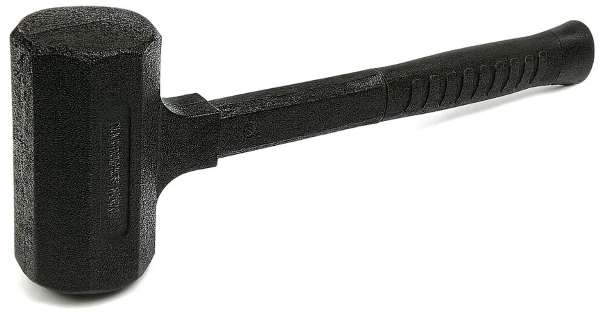 550 Gram Terugslagloze Hamer met Anti Slip Fiberglas Steel
