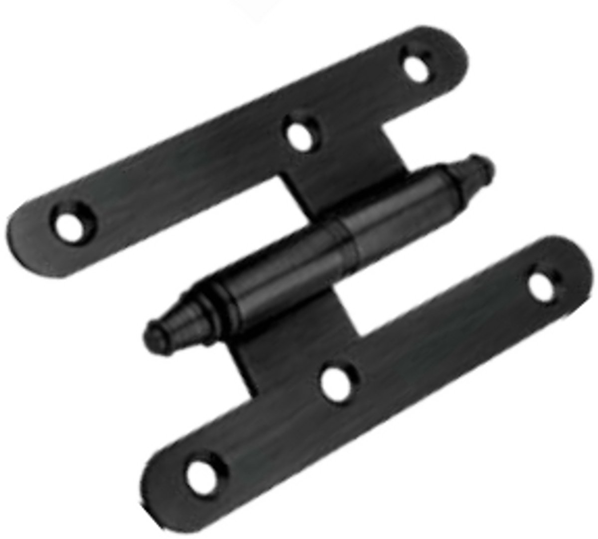 Zwart Franse Paumellescharnier 93x53x2mm Links