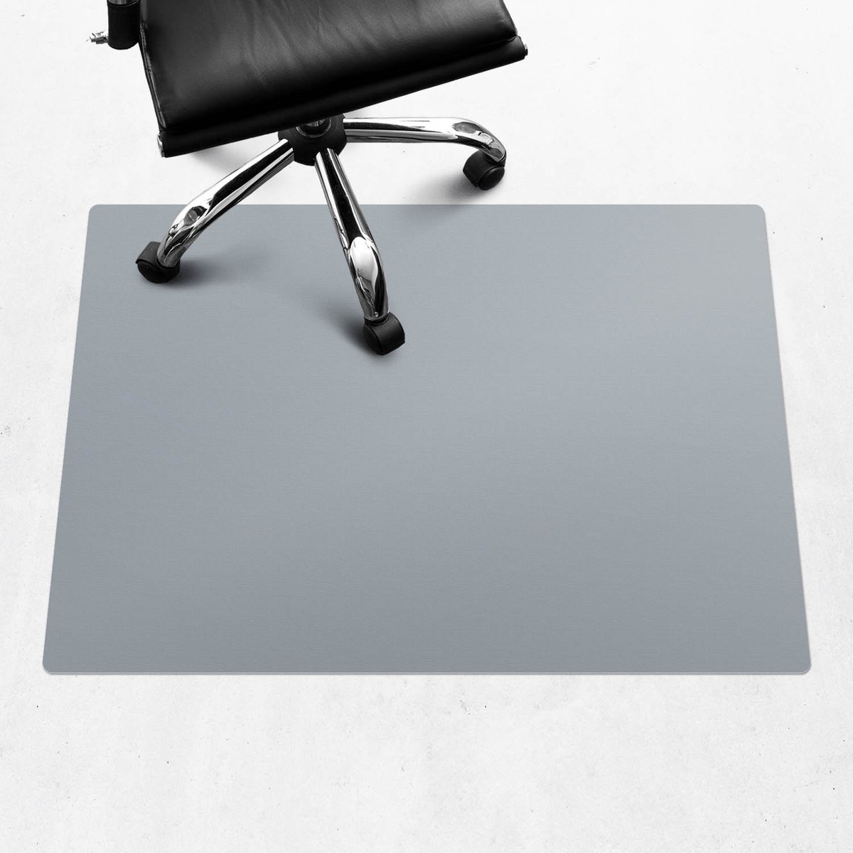 Wallfluent - Vloerbeschermer Mistig blauw - 100x70 cm - Grijs Bureau Stoel Mat - Rechthoekig - Mótif Vloerbeschermer-Stoel Mat-Kantoordecoraties - Koele en donkere kleuren