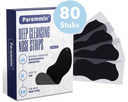 Bamboehoutskool Mee Eters Neusstrips (80 Stuks) – Verwijderen - Blackhead Remover Nose Strips – Eter Verwijderaar