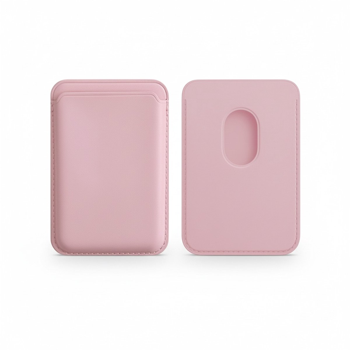 MagSafe Pasjeshouder Roze PU Leer – Extra Sterk 24 Magneten – Max 3 Kaarten – iPhone 12-17 Mini Pro Max Plus Air - Afbeelding 3