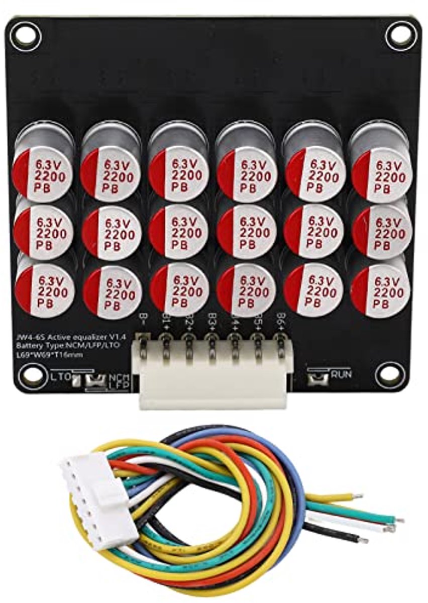 Battery Active Equalizer, Heltec 4S 5S 6S 5A Balancer voor Car Group met Lithium Lipo/Titanate LTO-batterijen