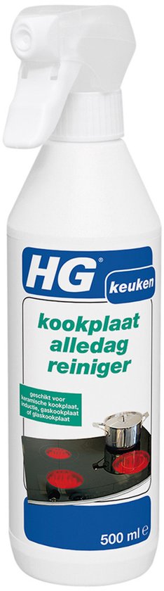 HG kookplaat alledag reiniger. Verwijdert dagelijkse vervuiling van keramische, inductie en halogeen kookplaten.