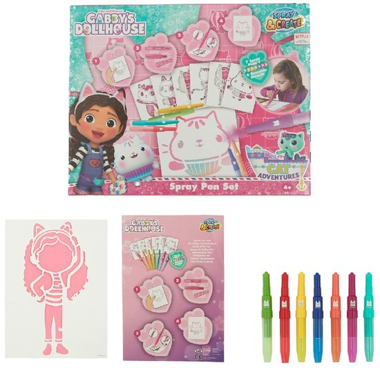 Gabby's Poppenhuis Spray Pen Set