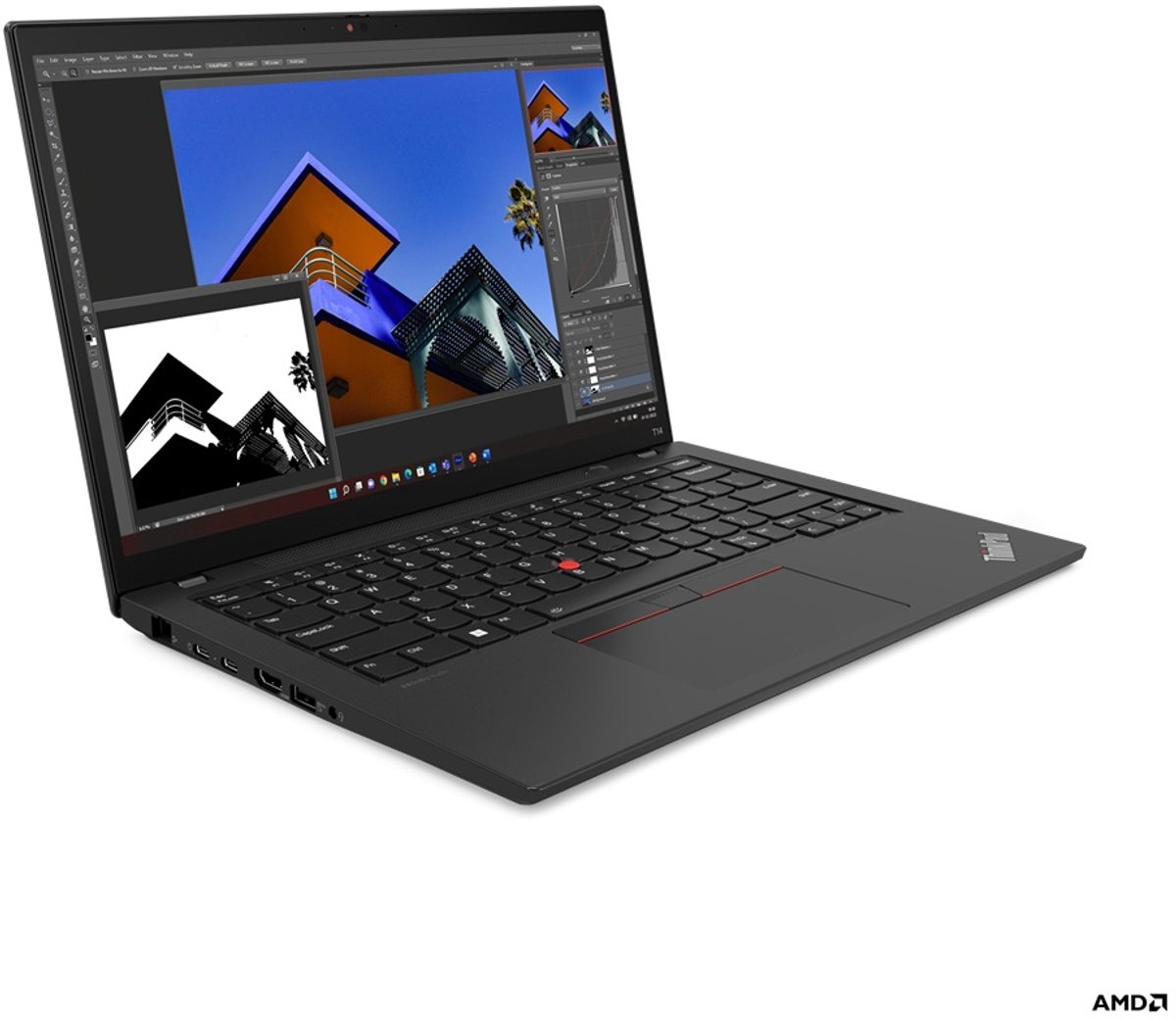 LENOVO ThinkPad T14 G4 - AMD Ryzen 5 pro 7540U - 16GB - 256GB - 21K4S4ELMH thumbnail 3