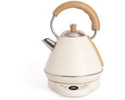 CREATE - Elektrische waterkoker 1 L met temperatuurregeling - Gebroken wit - KETTLE RETRO PRO