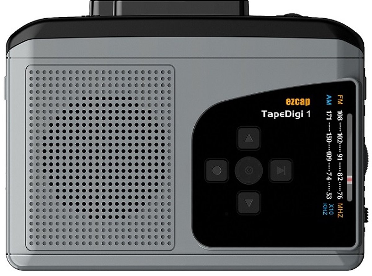Ezcap234 Cassette Converter – Tape naar MP3 – Met Radio (FM/AM), Luidspreker & Micro SD – Draagbare Cassette Speler