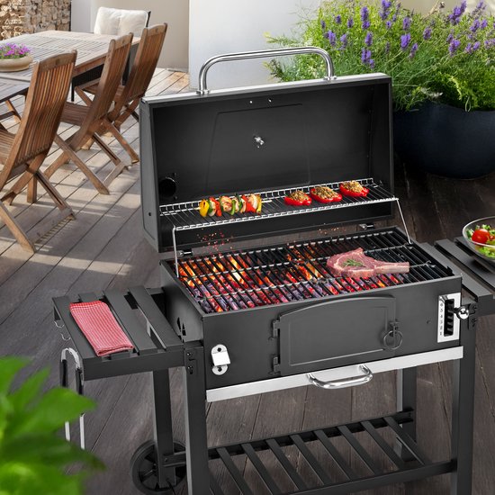 Taino HERO XXL houtskoolgrill - BBQ smoker houtskoolgrill met houtskoolrooster — afbeelding 3