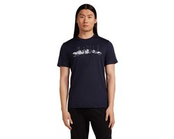 Icebreaker Merino 150 Tech Lite The Peaks T-shirt Met Korte Mouwen Blauw M Man