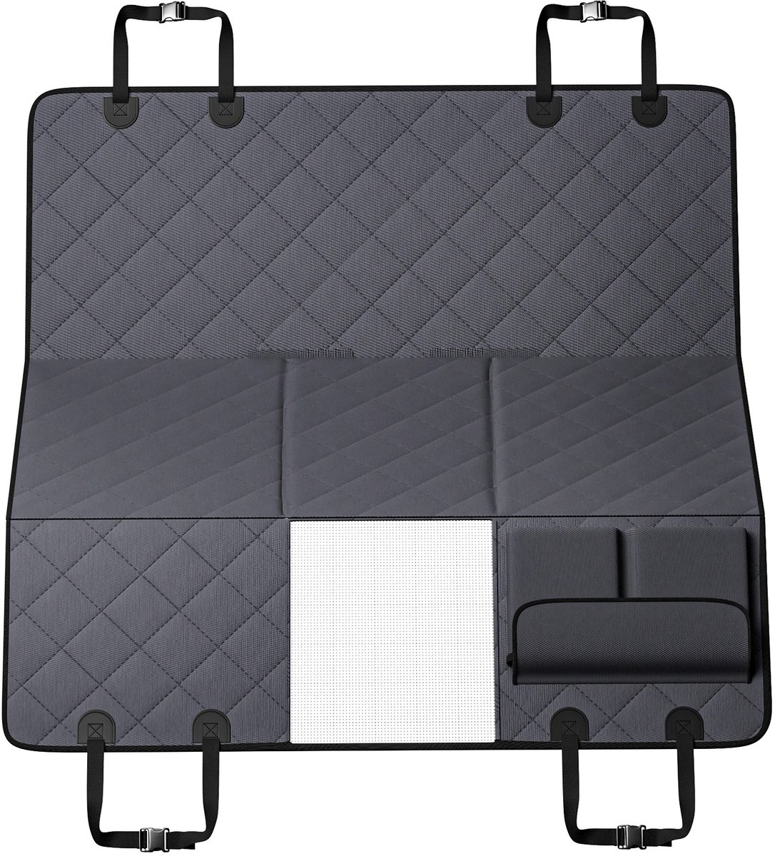 Achterbankverlenger voor honden – Hond Hamac Auto – Waterdicht – Hard Bodem – 8-Lagen Bescherming – Anti-Krab & Duurzaam – Verhoogd Comfort – Veilig & Stabiliteit – Ideaal voor Reizen en Roadtrips