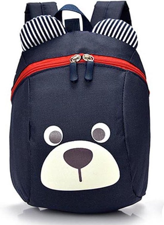 Mini rugzak | voor kinderen | schooltas | beer | donker blauw