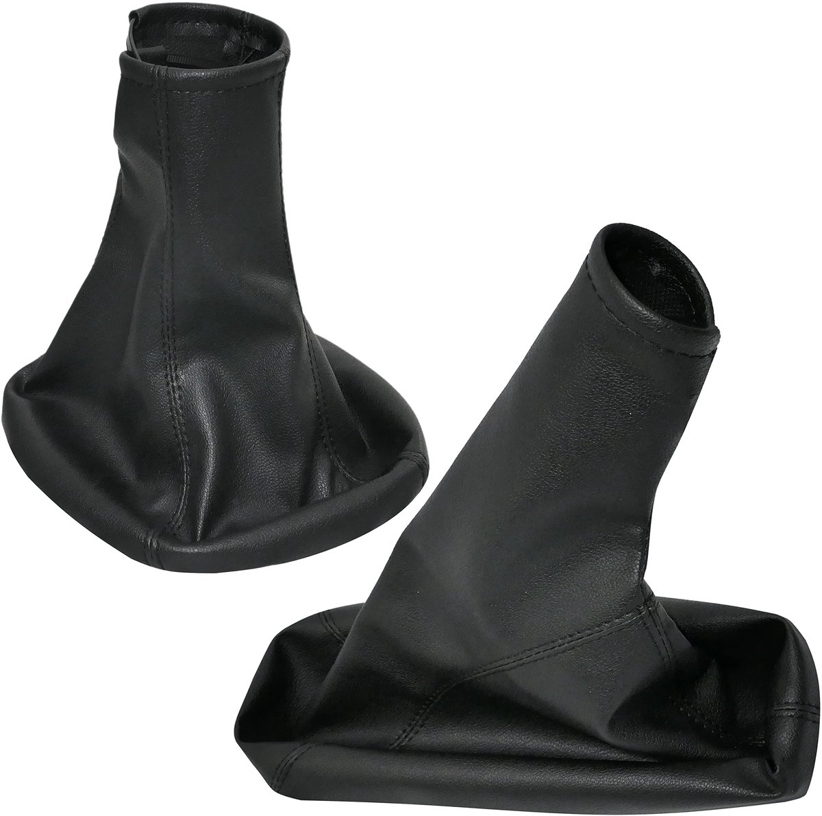 C57713 Versnellingspook- en Handremkraag - Zwart Kunstlederen - Geschikt voor Opel Combo Tour 2002-2012, Corsa C 2000-2006