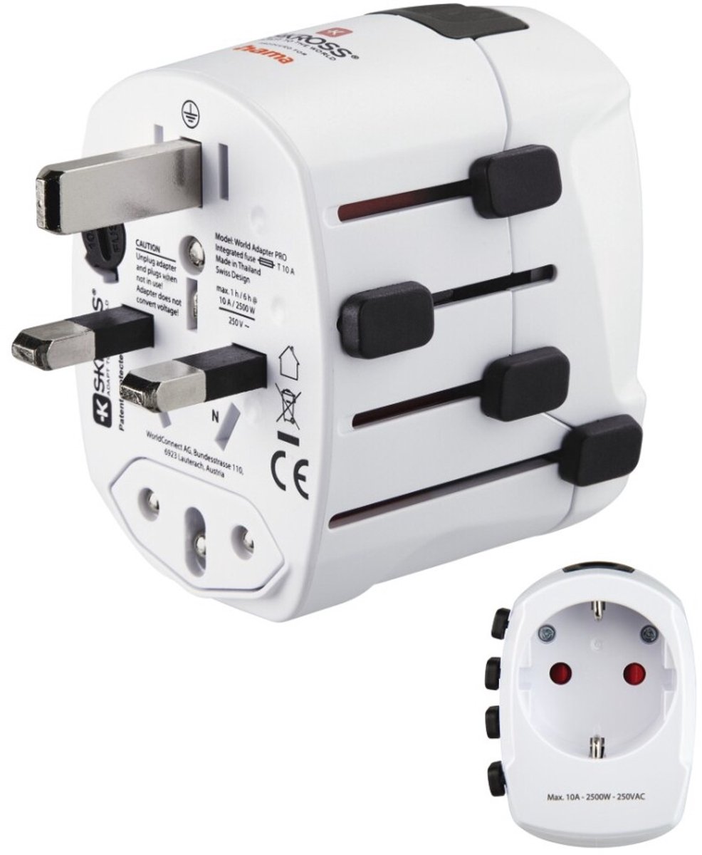 Hama Wereldreisadapter "World Travel Pro", 3-polig