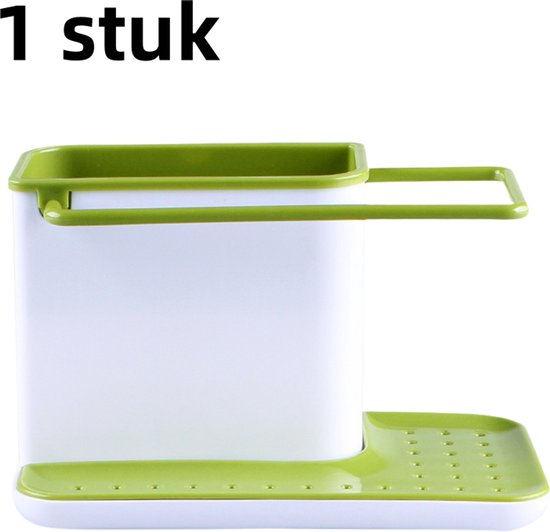 Foto: 1 stuk opbergrek afdruiprek opbergrek voor schoonmaakspullen groen