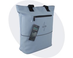 Voltano E-bike City Shopper Enkele Fietstas - Ice Blauw - 22 Liter - Laptopvak - 100% Waterdicht