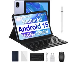 Doogee U10 - Tablet - 16GB RAM+ 128GB ROM (2TB TF) - 10,1 inch - Face ID - 5060 mAh - Android 15.0 - WiFi 6 - Met toetsenbord Mouse - Paars