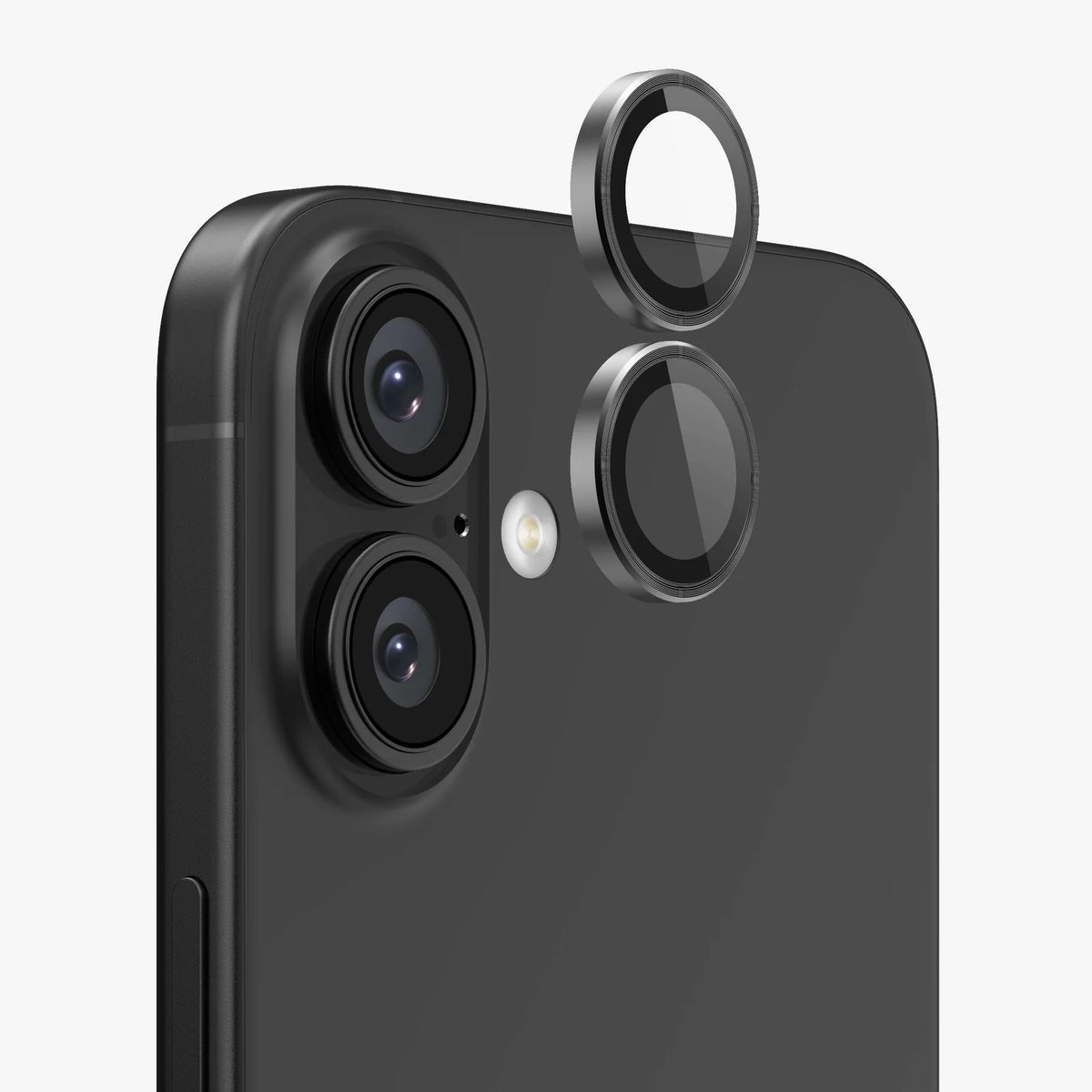 Mobile5 - Apple iPhone 17 - Camera lens protector - Gehard glas - 9H Bescherming - Zwart