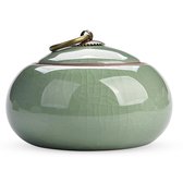 Elegante As Urn - 250 ML - Urn - Mini Crematie Urn - As Urn - Voor Huisdieren, Honden, Katten of Menselijk As - Crematie As - Mini Urn - GROEN