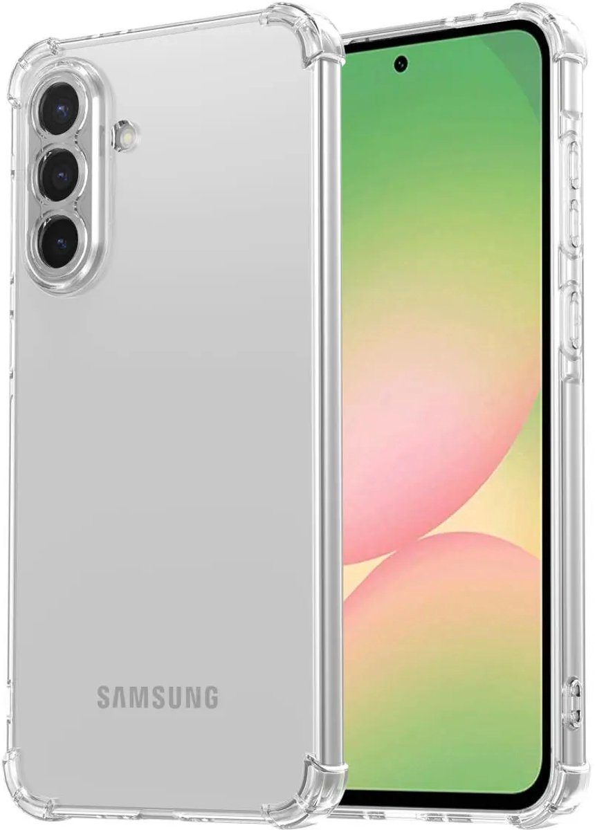 Mobile5 - Samsung Galaxy A36 - Transparant telefoonhoesje - Anti Shock - Schokbestendig