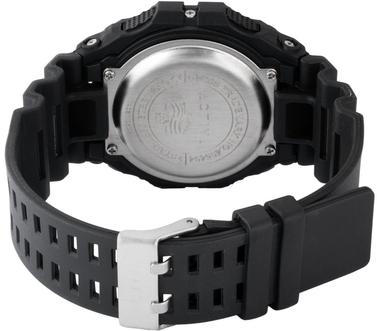Activa x Invicta Digital ACW8059-001 Heren Horloge - Waterdicht - Digitaal - Quartz Uurwerk - Plastic met zwarte Wijzerplaat - 39mm