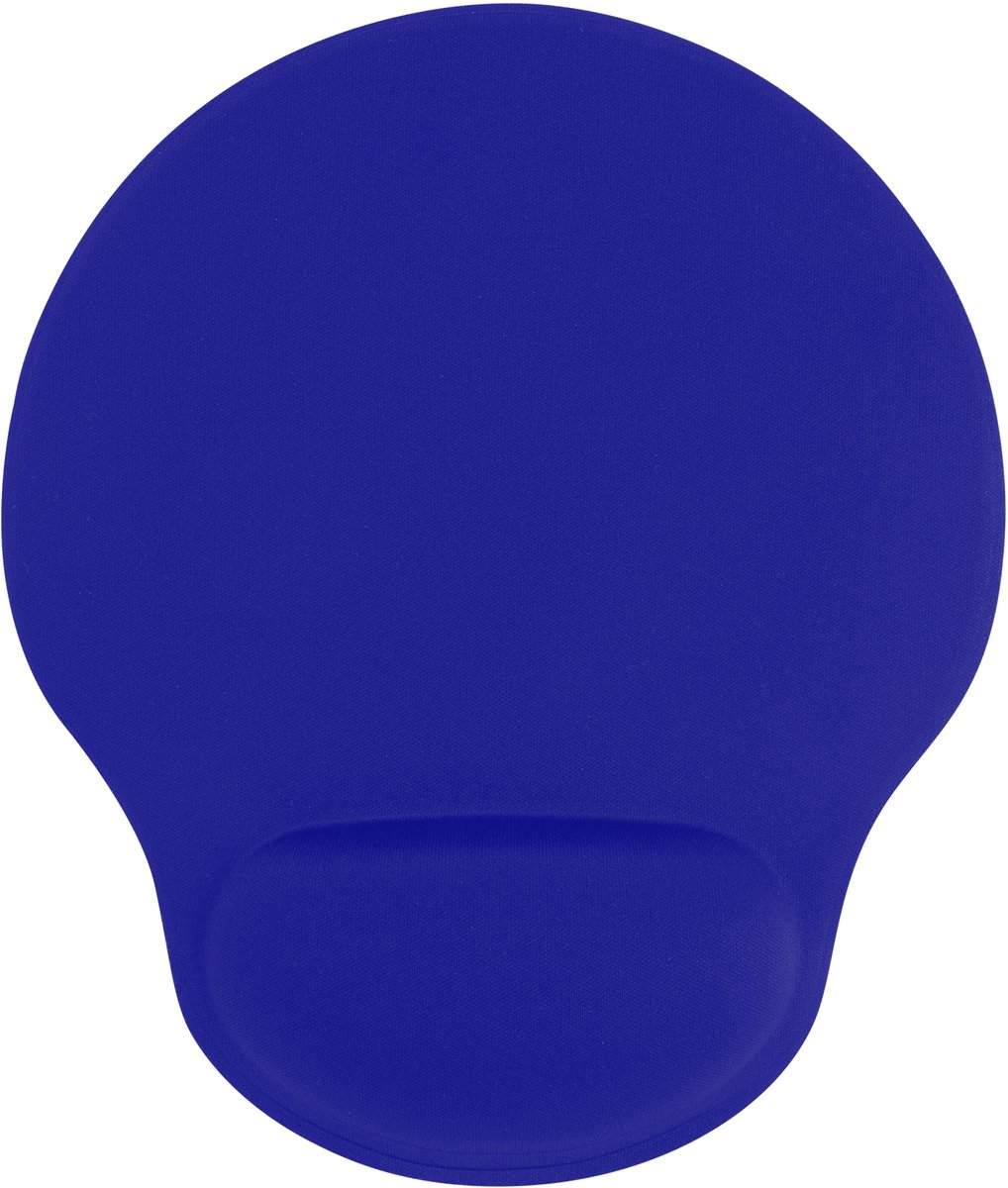 Kobalt Blauw Sublimatie Muis Matten met polssteun (3 Pack), model Silvano
