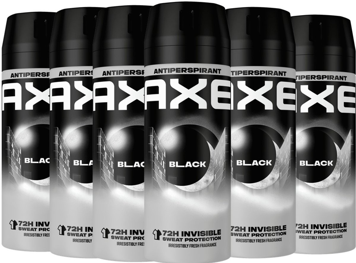 Axe Deo Spray - Black Dry - Voordeelverpakking 6 x 150 ml