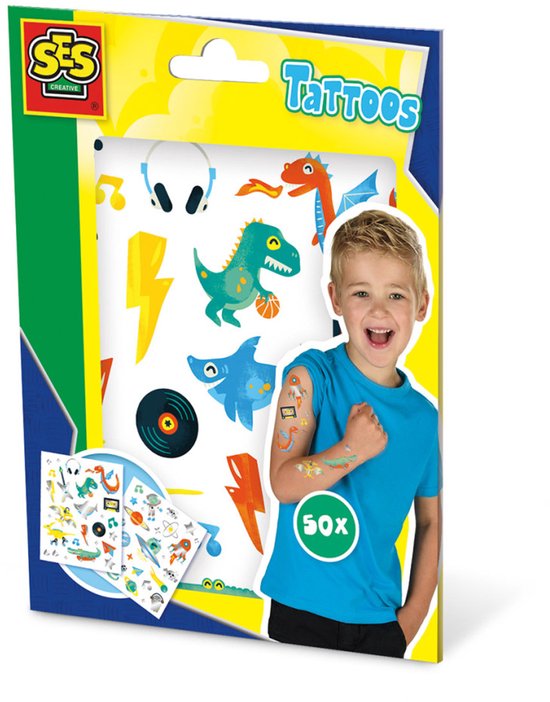SES Creative Tattoos voor Kinderen 50 Stuks