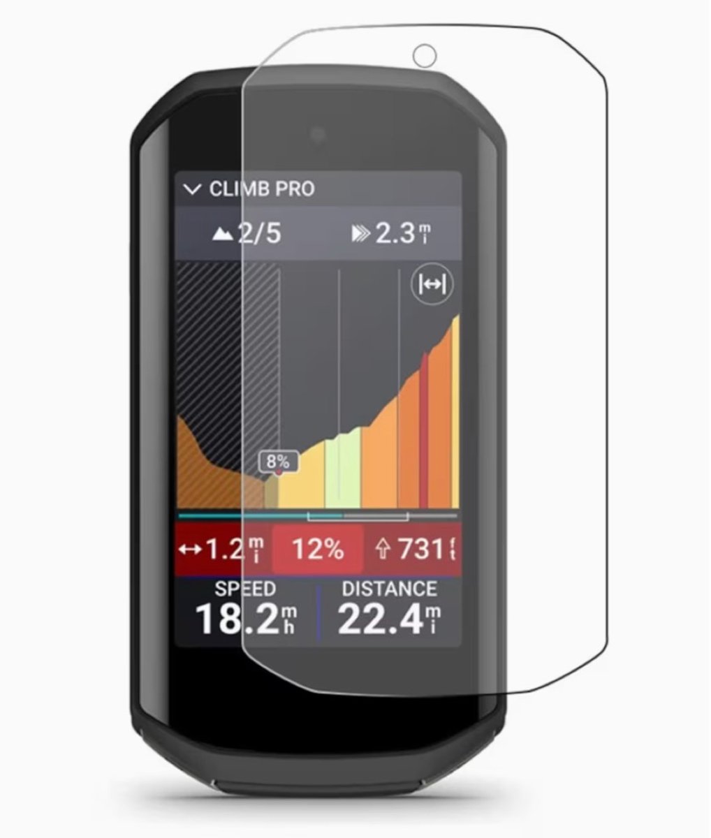 Screenprotector Geschikt voor Garmin Edge 1050 – Hoge kwaliteit screen protector – 1 stuks