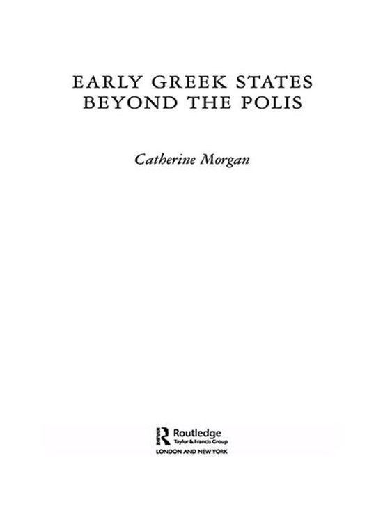 Early Greek States Beyond the Polis - cover