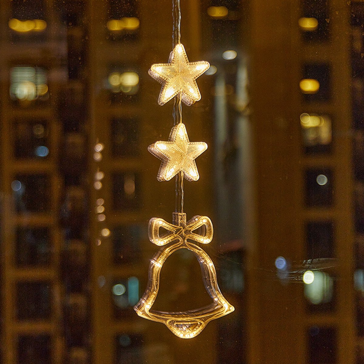3-delige kerst raamverlichting decoratie op batterijen - Multicolor LED