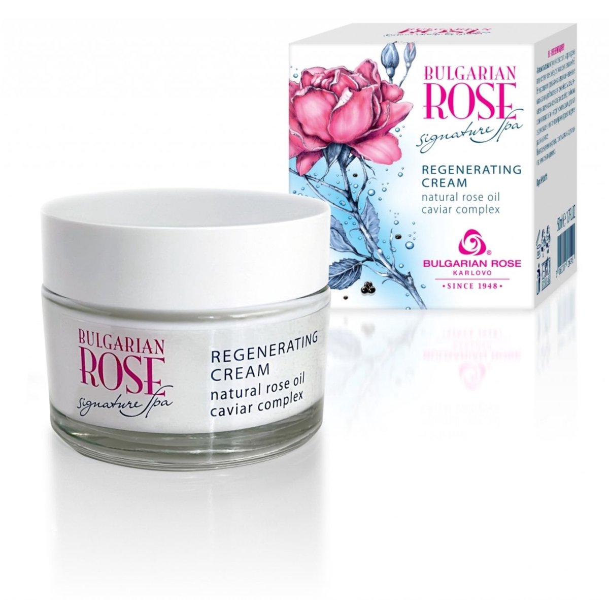 Regenerating cream Signature Spa | Regenererende nachtcrème met kaviaar complex, olijfolie en 100% natuurlijke Bulgaarse rozenolie en rozenwater