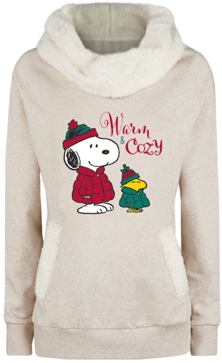 Peanuts Warm & Cozy Dames Sweatshirts - beige - M