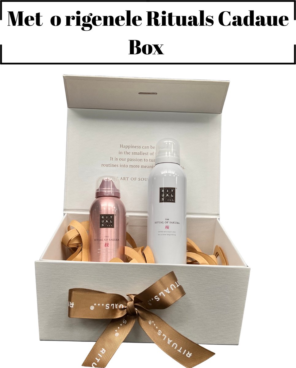 Rituals of Sakura - Geschenkset - Sakura Douche Schuim 200 ml - Sakura Body Lotion 150 ml - Originele Rituals Cadeaubox