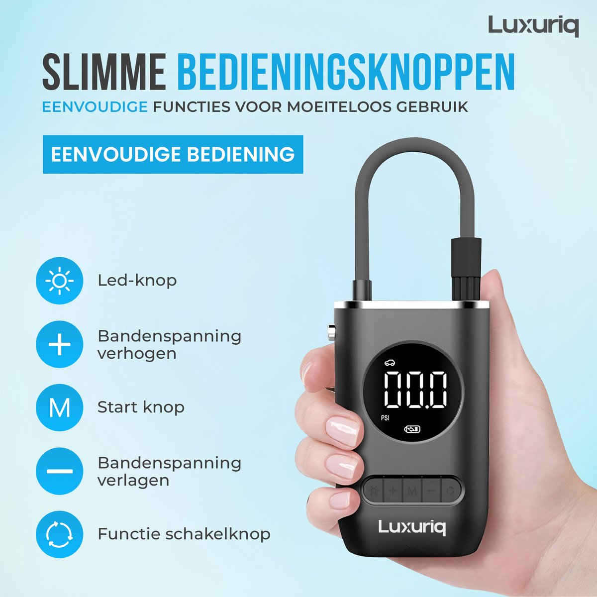 Luxuriq Elektrische Fietspomp epv-b02