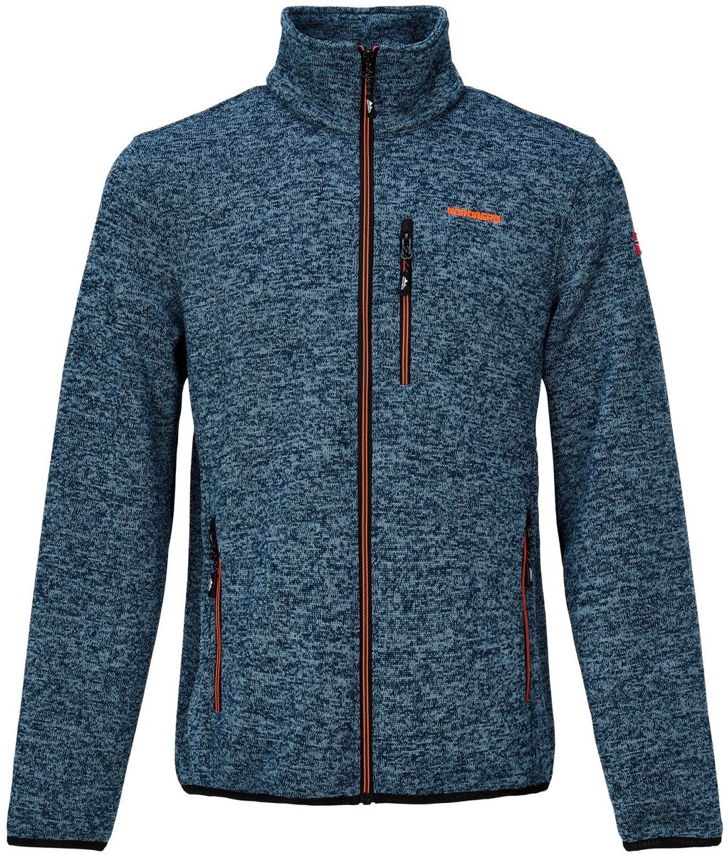 NORDBERG Jan fleece Fleece sweater met rits heren Blauw